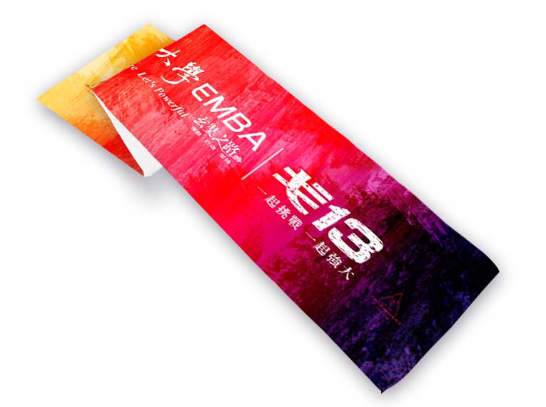 CUTOMIZED FULL COLOR HEAT SUBLIMATION PRINTING SPORT TOWELS